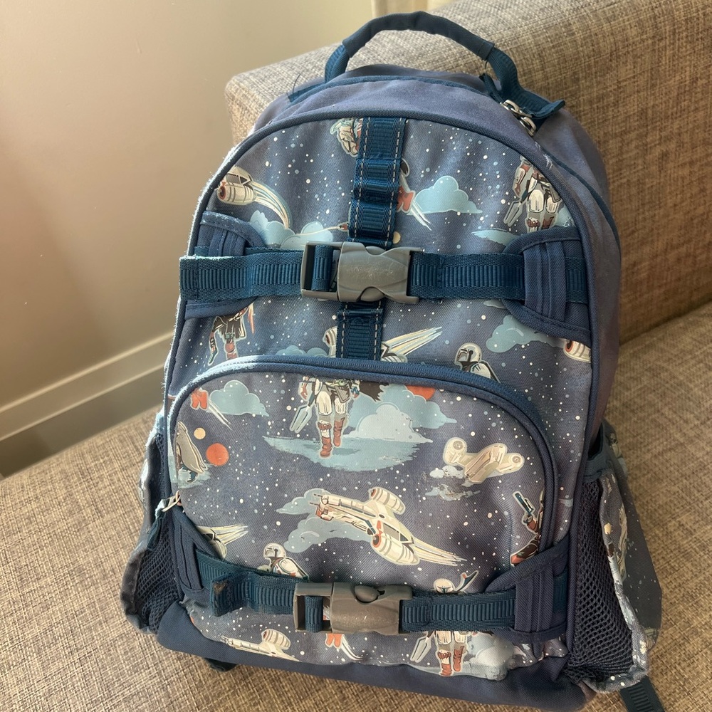 Pottery Barn Kids Star Wars Backpack - Blue and Gray Large size